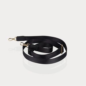 BOBBY STRAP
Nylon Adjustable Crossbody Strap in Black/Silver